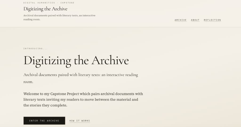Digitizing the Archive