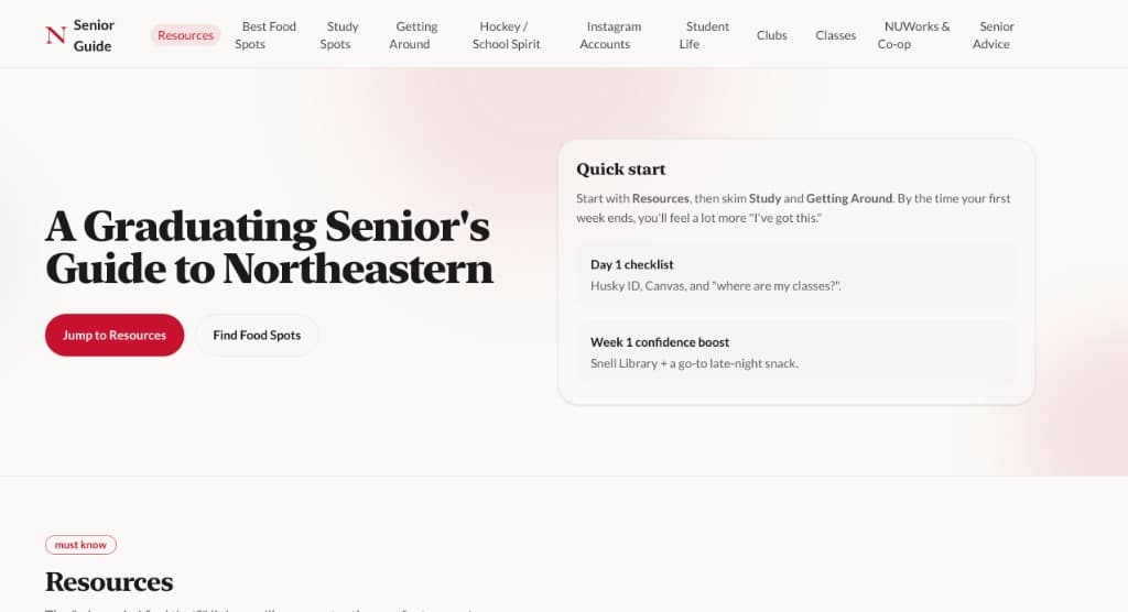 A Graduating Senior's Guide to Northeastern